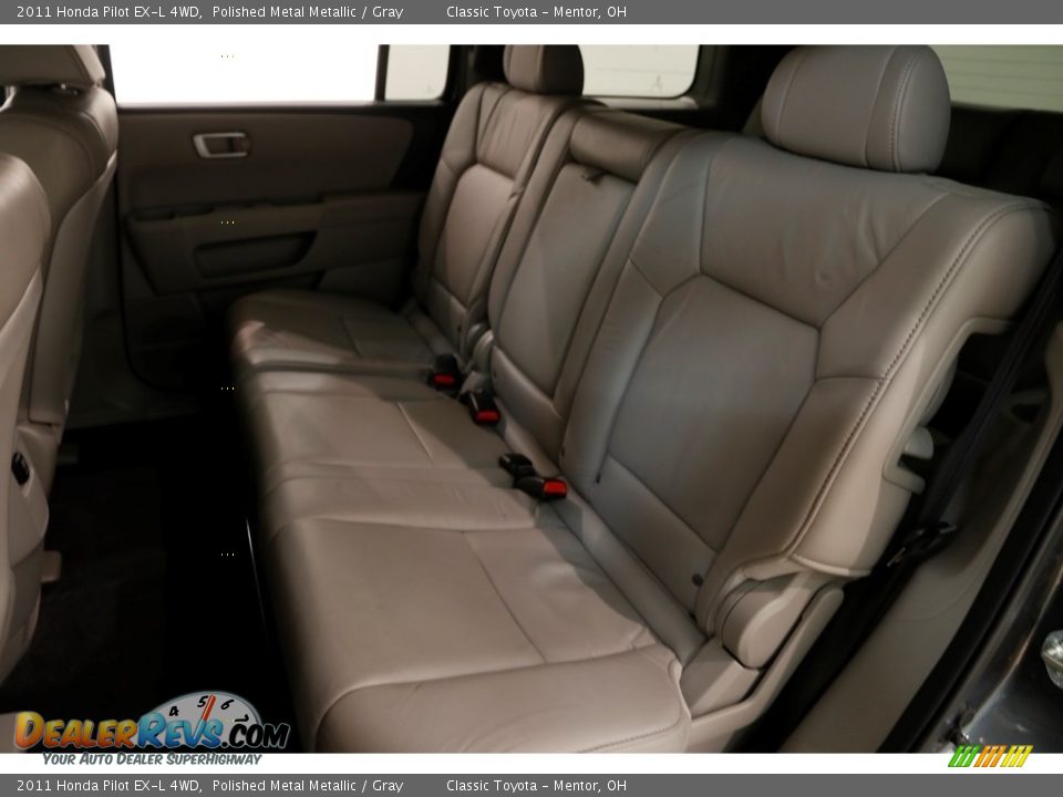 2011 Honda Pilot EX-L 4WD Polished Metal Metallic / Gray Photo #16
