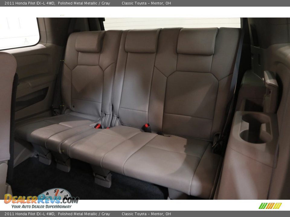 2011 Honda Pilot EX-L 4WD Polished Metal Metallic / Gray Photo #18