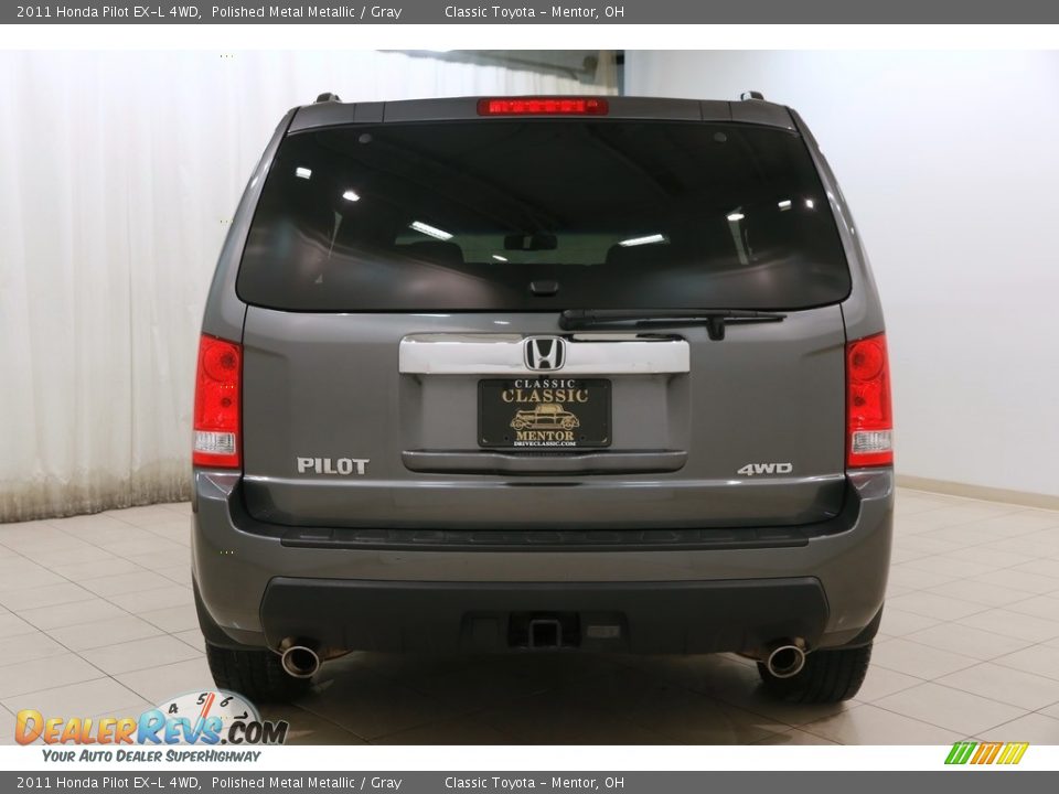 2011 Honda Pilot EX-L 4WD Polished Metal Metallic / Gray Photo #19
