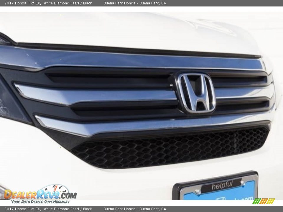 2017 Honda Pilot EX White Diamond Pearl / Black Photo #8