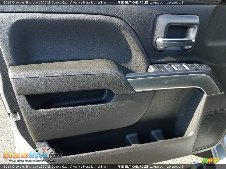 2018 Chevrolet Silverado 1500 LT Double Cab Silver Ice Metallic / Jet Black Photo #7