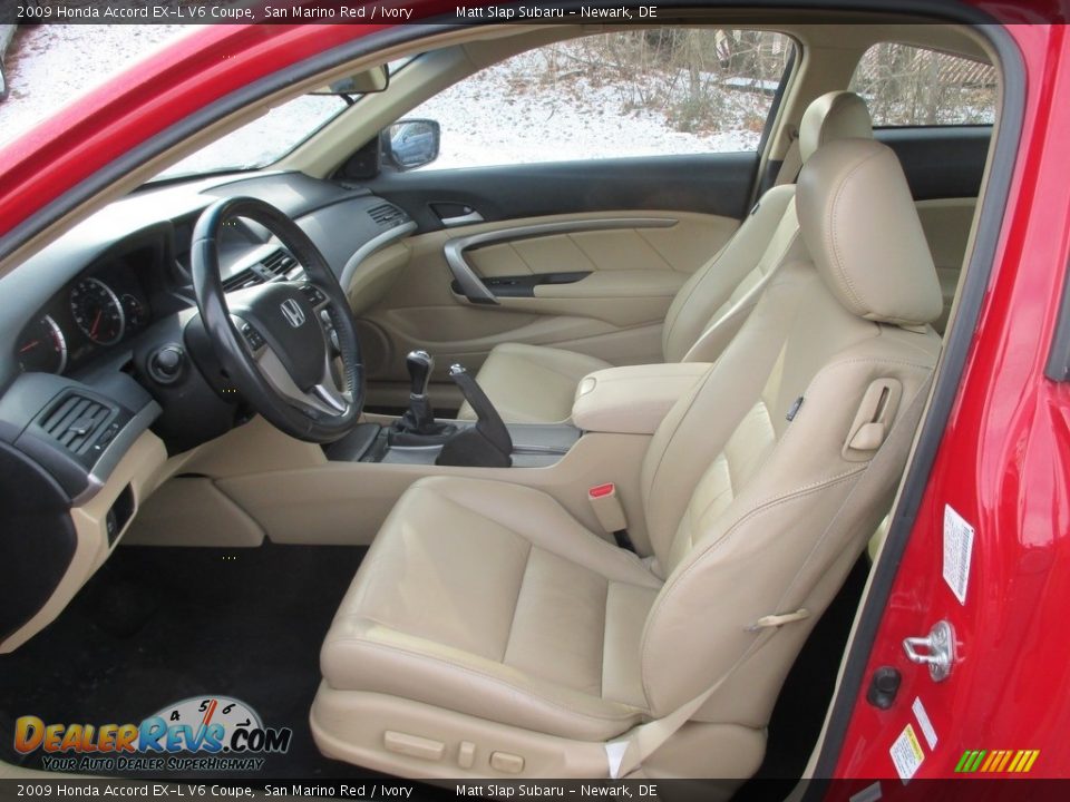 2009 Honda Accord EX-L V6 Coupe San Marino Red / Ivory Photo #11