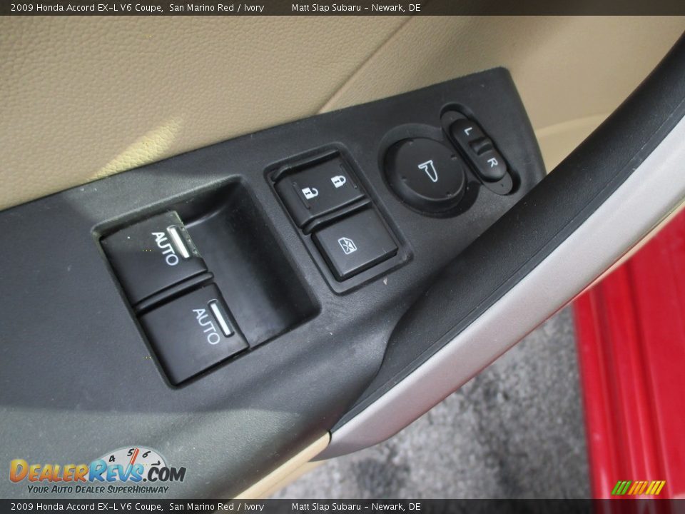 2009 Honda Accord EX-L V6 Coupe San Marino Red / Ivory Photo #13