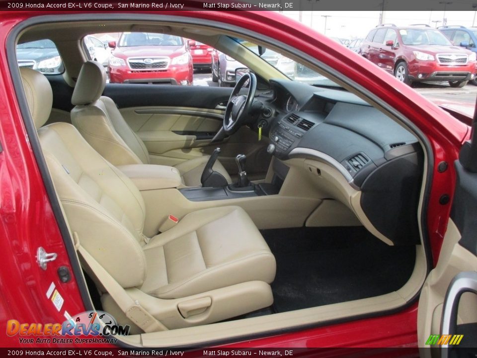 2009 Honda Accord EX-L V6 Coupe San Marino Red / Ivory Photo #17
