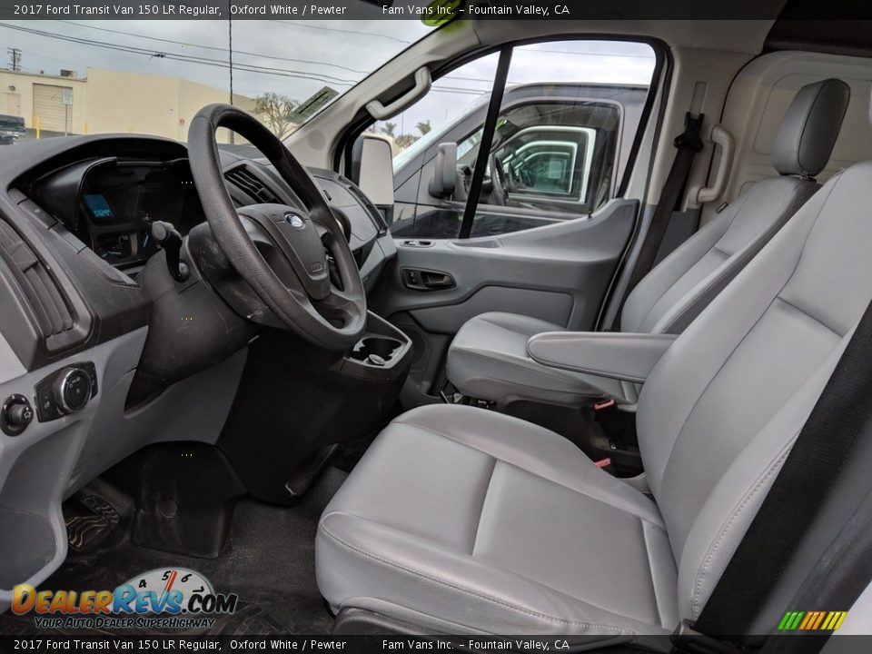 Pewter Interior - 2017 Ford Transit Van 150 LR Regular Photo #7