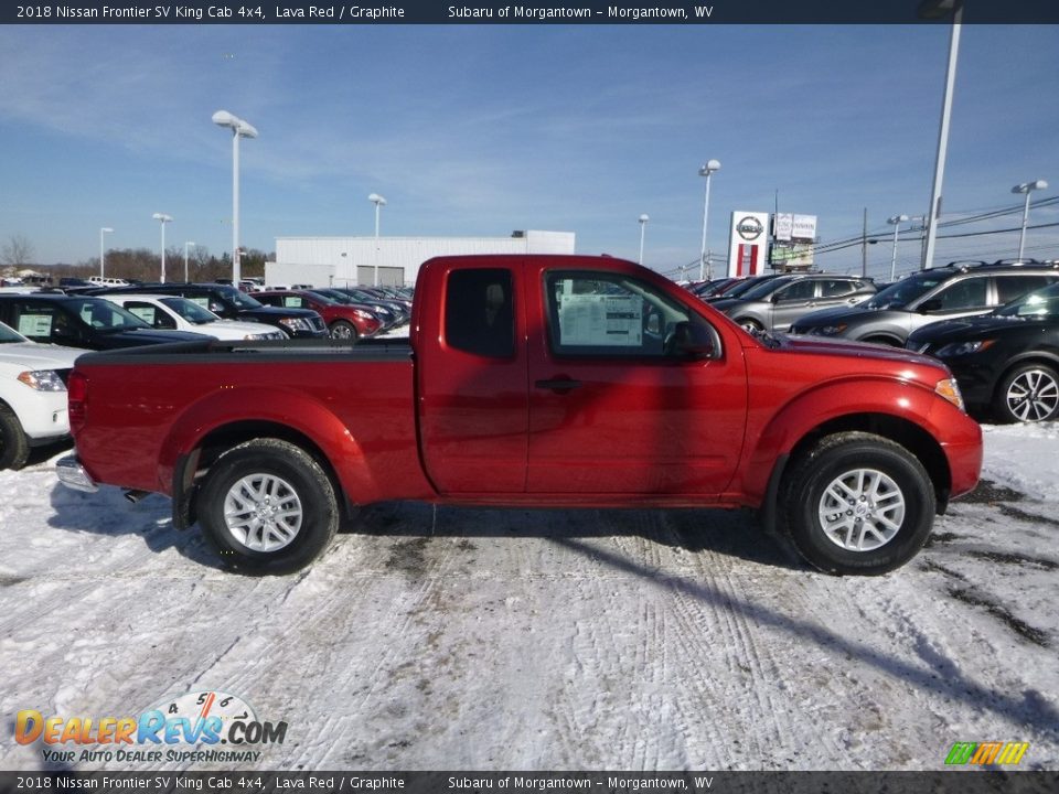 2018 Nissan Frontier SV King Cab 4x4 Lava Red / Graphite Photo #1