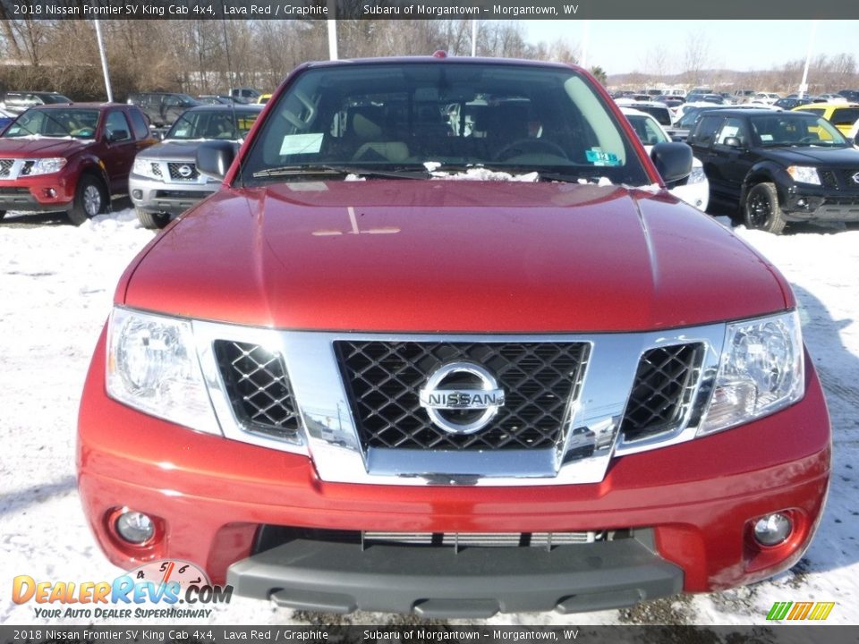 2018 Nissan Frontier SV King Cab 4x4 Lava Red / Graphite Photo #7