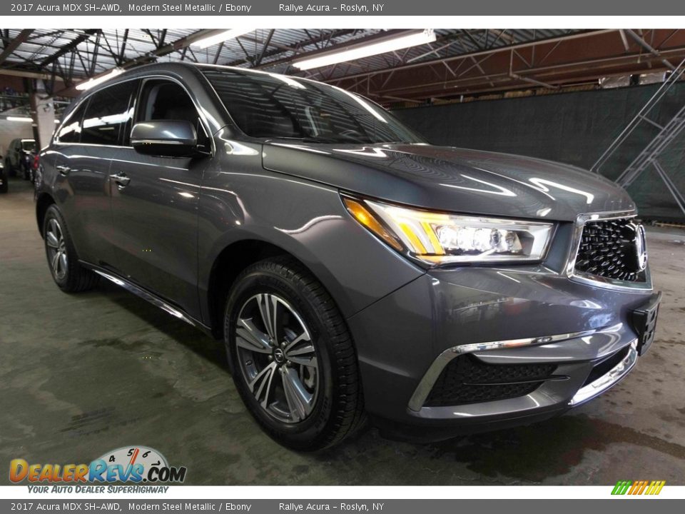 2017 Acura MDX SH-AWD Modern Steel Metallic / Ebony Photo #11