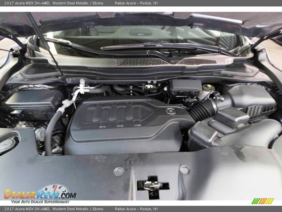 2017 Acura MDX SH-AWD Modern Steel Metallic / Ebony Photo #12