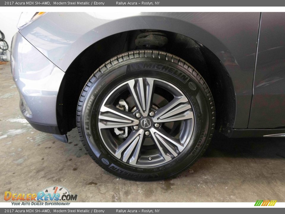 2017 Acura MDX SH-AWD Modern Steel Metallic / Ebony Photo #13