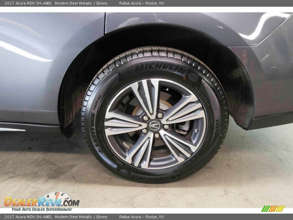2017 Acura MDX SH-AWD Modern Steel Metallic / Ebony Photo #14