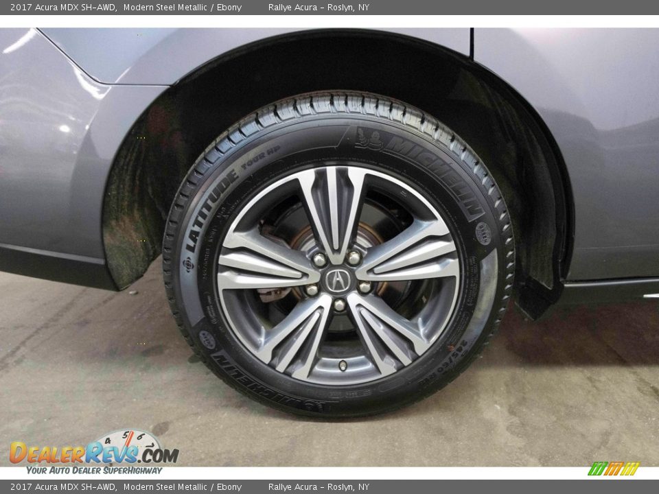 2017 Acura MDX SH-AWD Modern Steel Metallic / Ebony Photo #15
