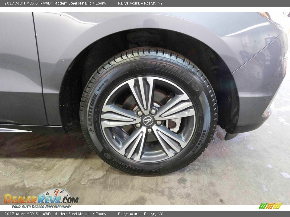 2017 Acura MDX SH-AWD Modern Steel Metallic / Ebony Photo #16
