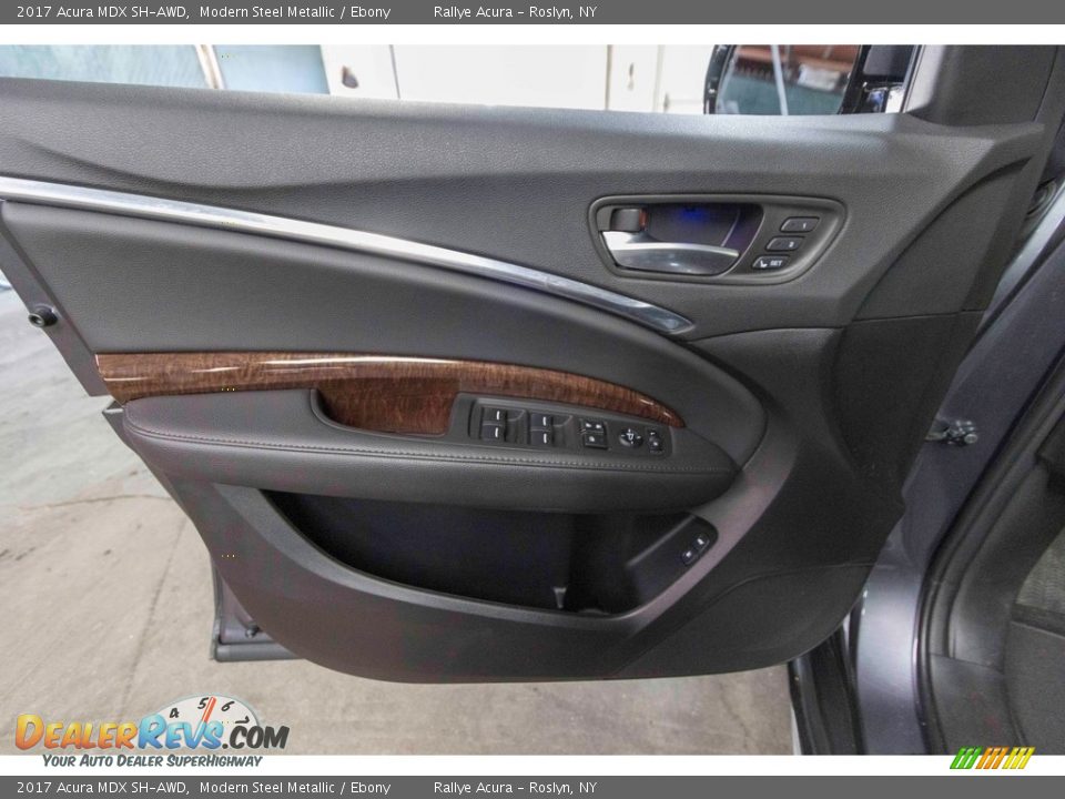 2017 Acura MDX SH-AWD Modern Steel Metallic / Ebony Photo #17