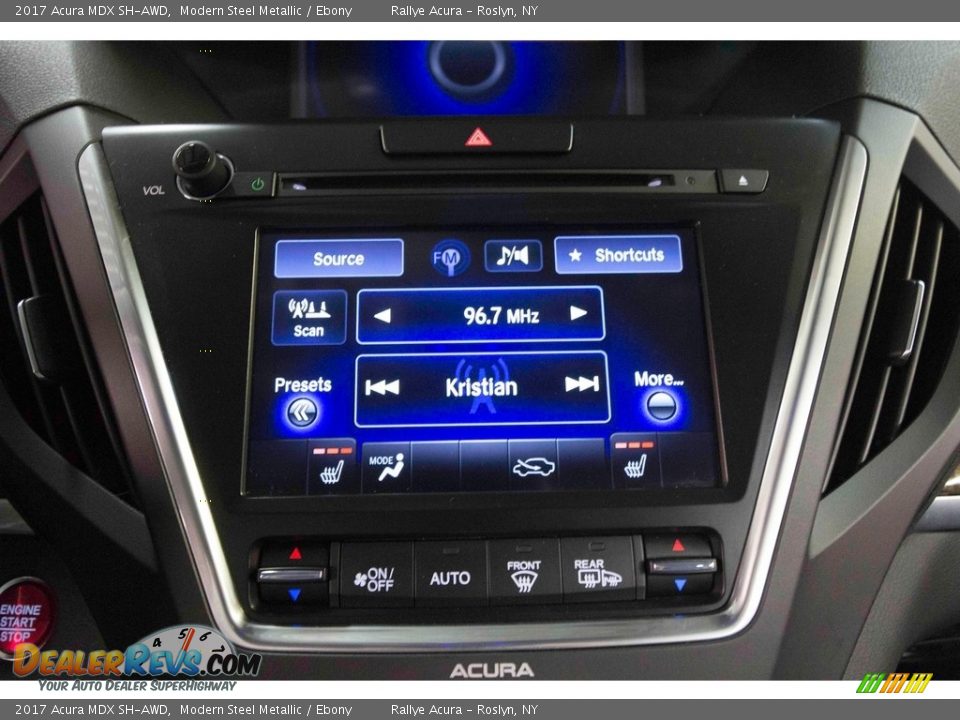 2017 Acura MDX SH-AWD Modern Steel Metallic / Ebony Photo #22