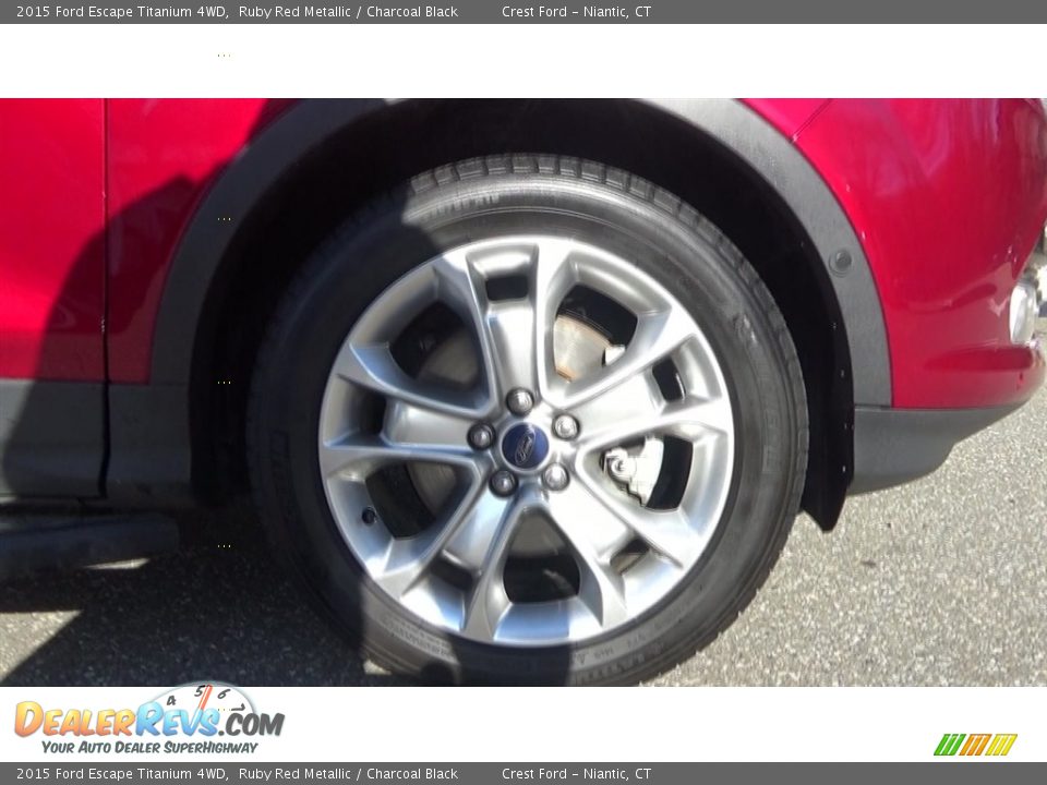 2015 Ford Escape Titanium 4WD Ruby Red Metallic / Charcoal Black Photo #26