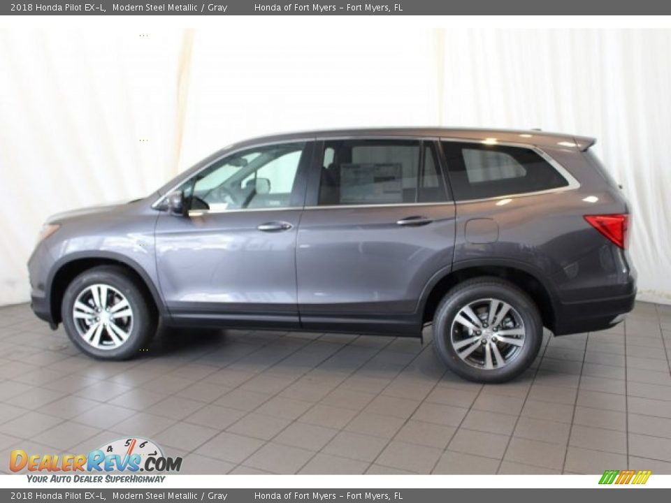 2018 Honda Pilot EX-L Modern Steel Metallic / Gray Photo #5