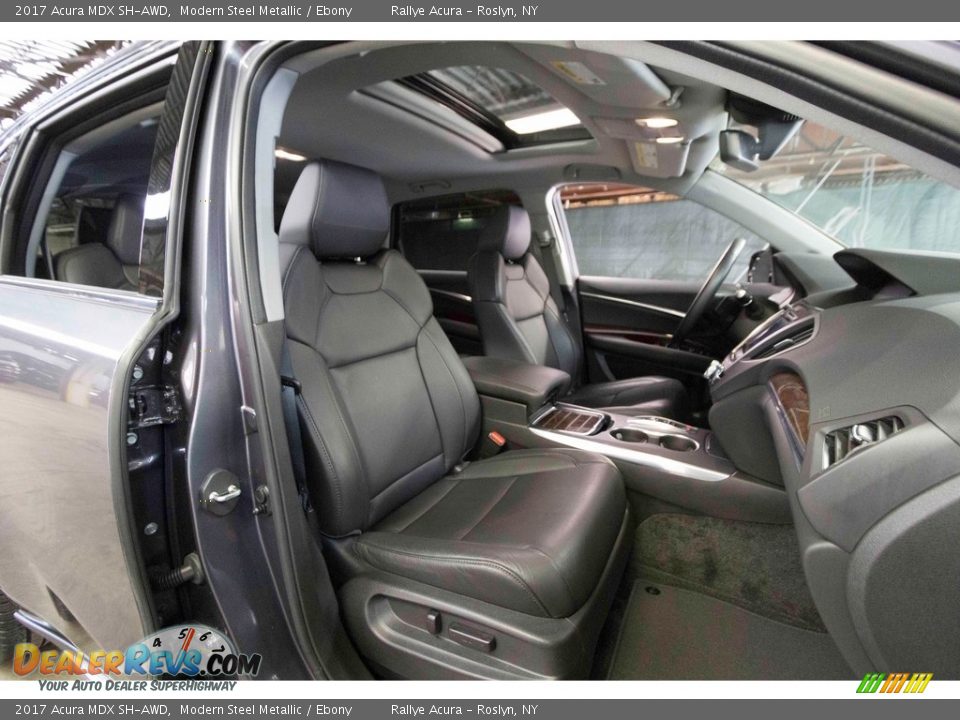 2017 Acura MDX SH-AWD Modern Steel Metallic / Ebony Photo #24