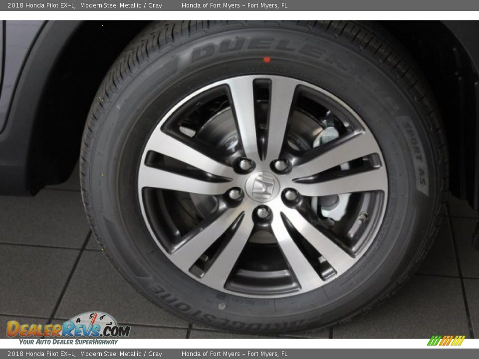 2018 Honda Pilot EX-L Modern Steel Metallic / Gray Photo #6
