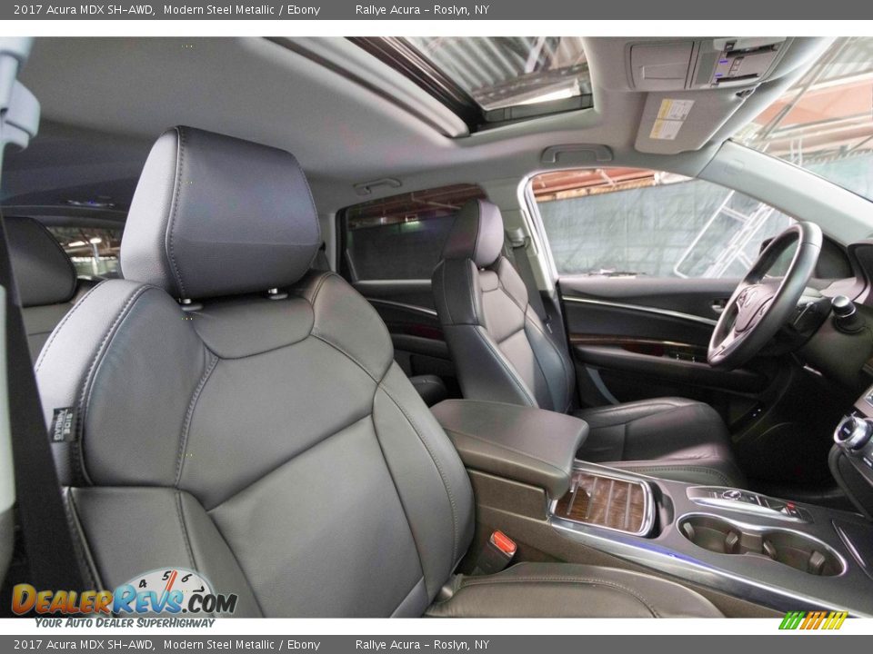 2017 Acura MDX SH-AWD Modern Steel Metallic / Ebony Photo #25