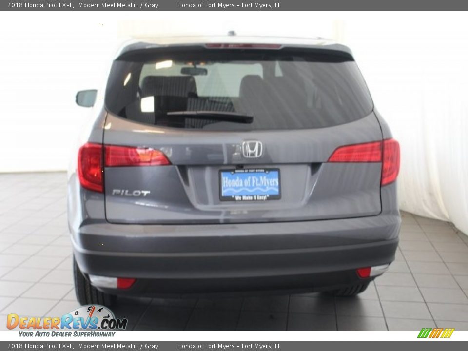 2018 Honda Pilot EX-L Modern Steel Metallic / Gray Photo #8