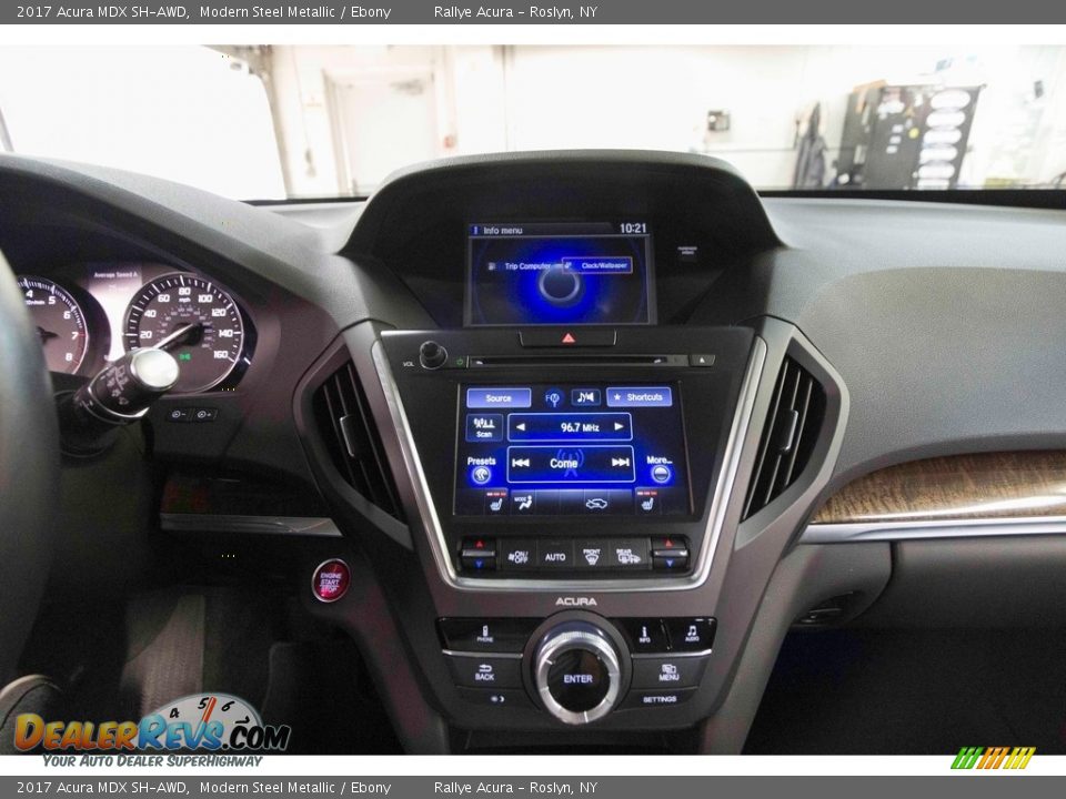 2017 Acura MDX SH-AWD Modern Steel Metallic / Ebony Photo #26