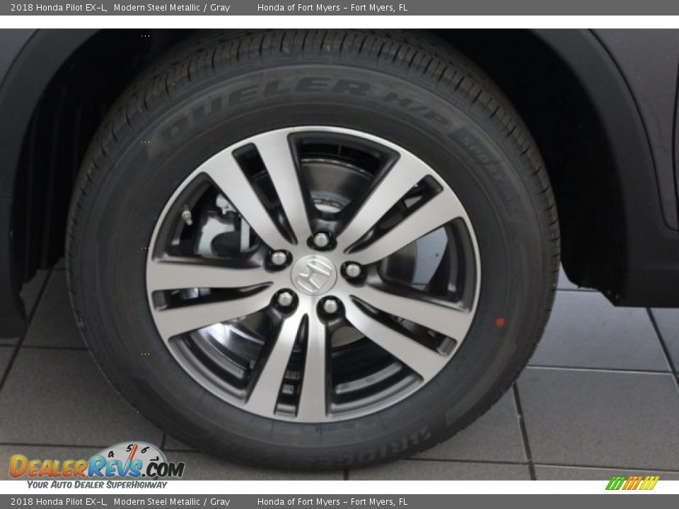 2018 Honda Pilot EX-L Modern Steel Metallic / Gray Photo #10