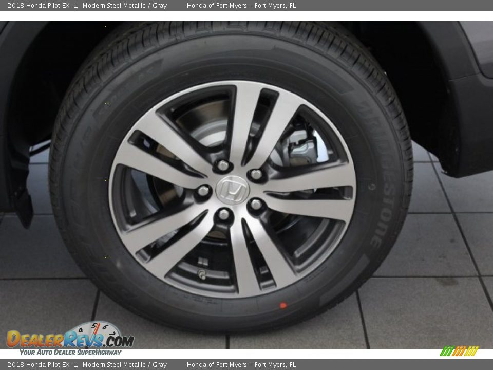 2018 Honda Pilot EX-L Modern Steel Metallic / Gray Photo #11