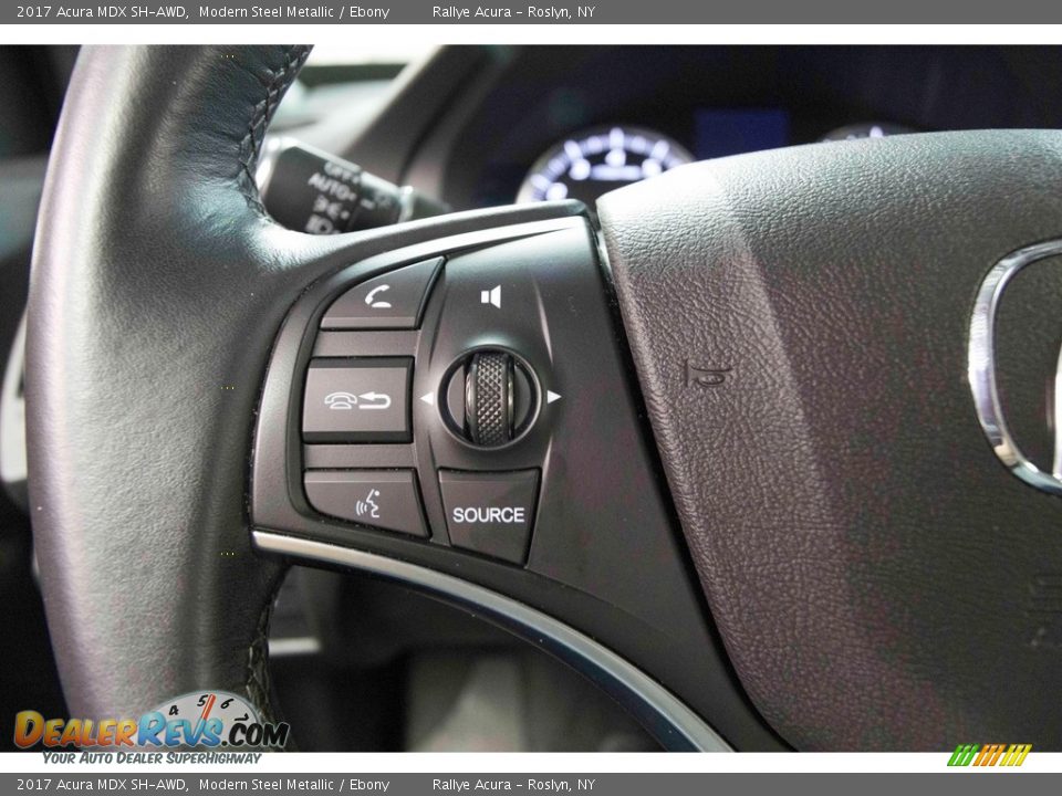 2017 Acura MDX SH-AWD Modern Steel Metallic / Ebony Photo #30