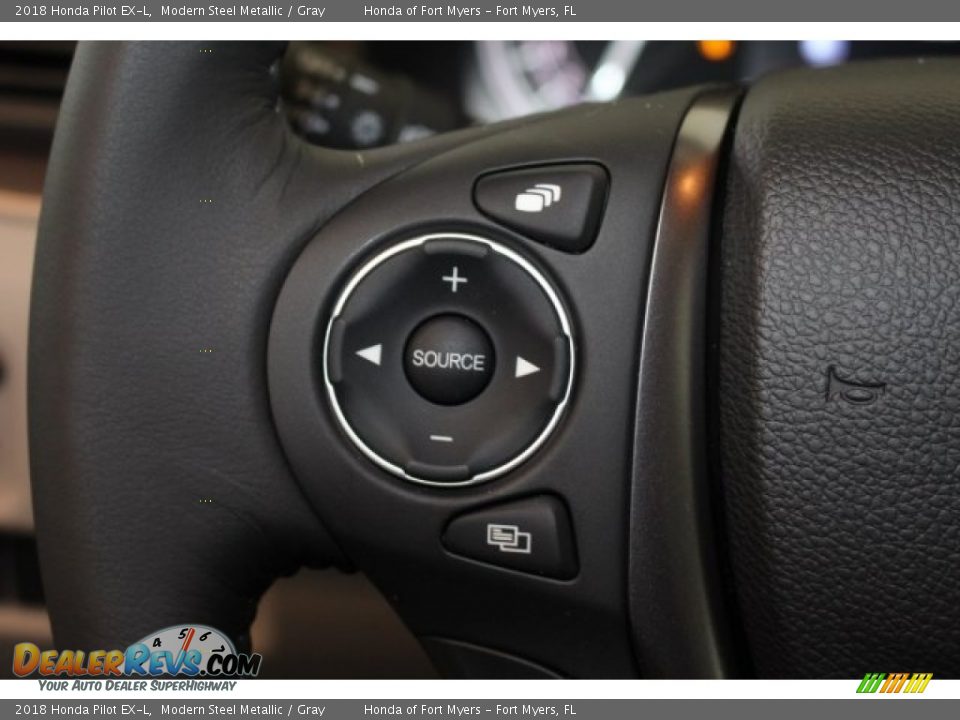 2018 Honda Pilot EX-L Modern Steel Metallic / Gray Photo #19