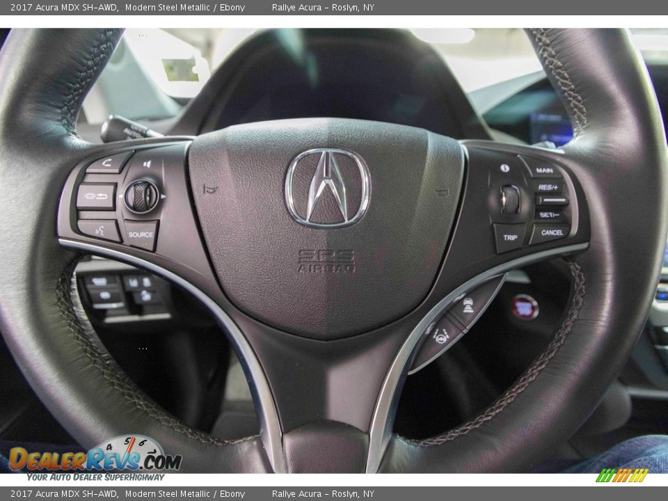 2017 Acura MDX SH-AWD Modern Steel Metallic / Ebony Photo #32