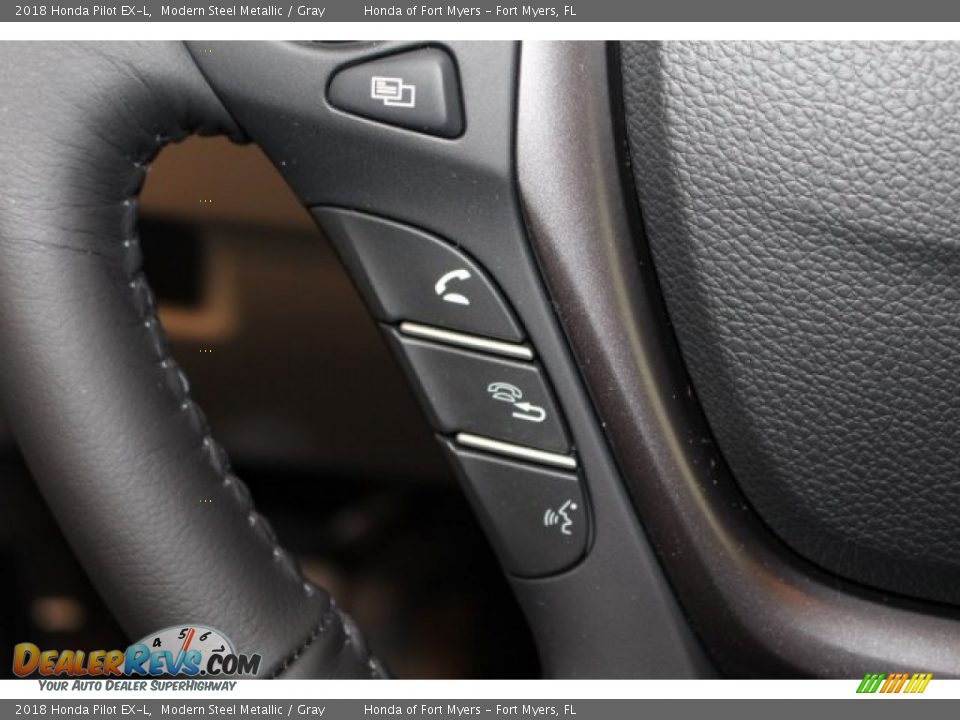 2018 Honda Pilot EX-L Modern Steel Metallic / Gray Photo #21