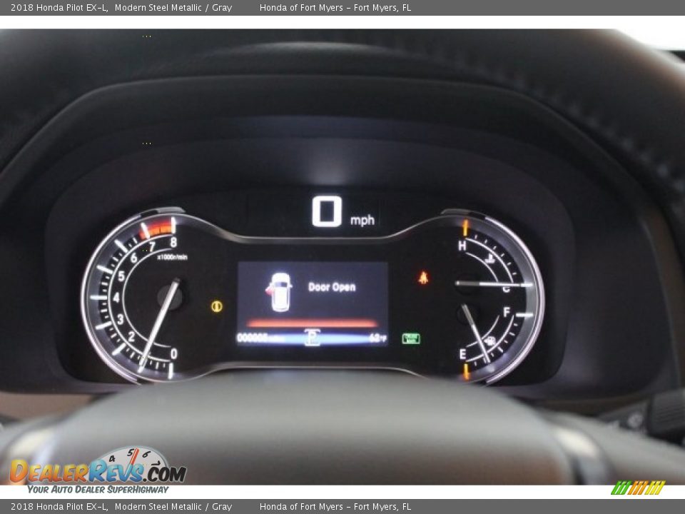 2018 Honda Pilot EX-L Modern Steel Metallic / Gray Photo #23
