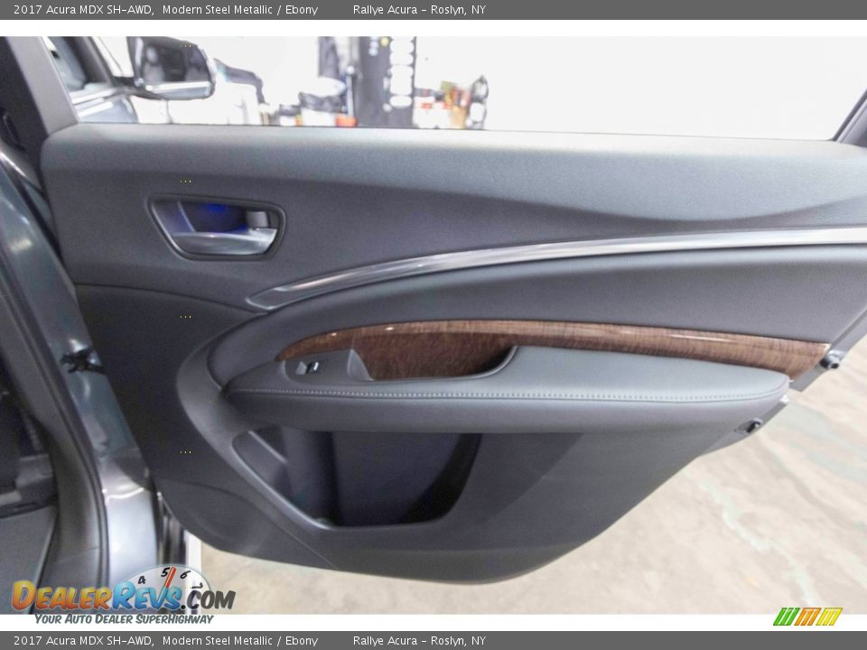 2017 Acura MDX SH-AWD Modern Steel Metallic / Ebony Photo #36