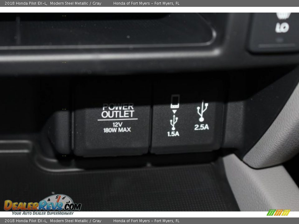 2018 Honda Pilot EX-L Modern Steel Metallic / Gray Photo #30