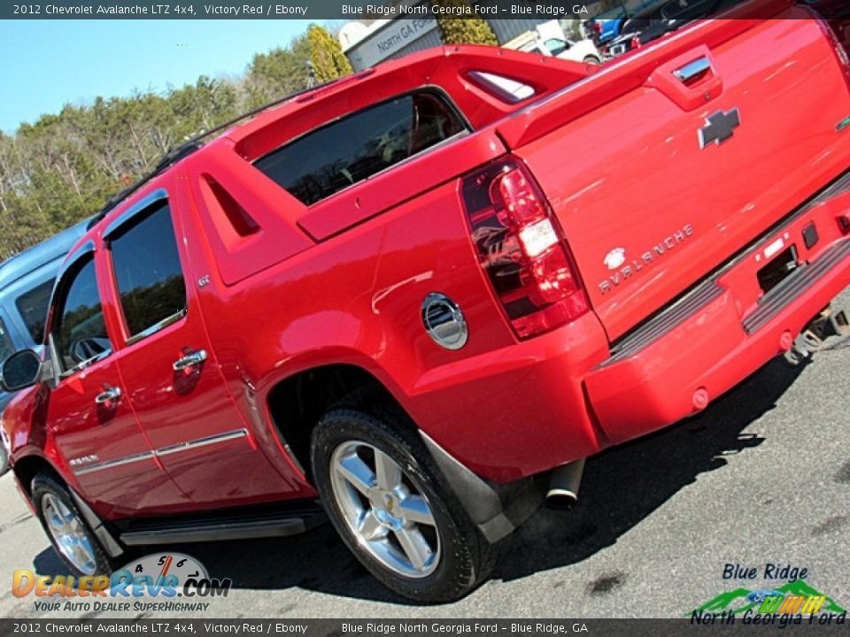 2012 Chevrolet Avalanche LTZ 4x4 Victory Red / Ebony Photo #35