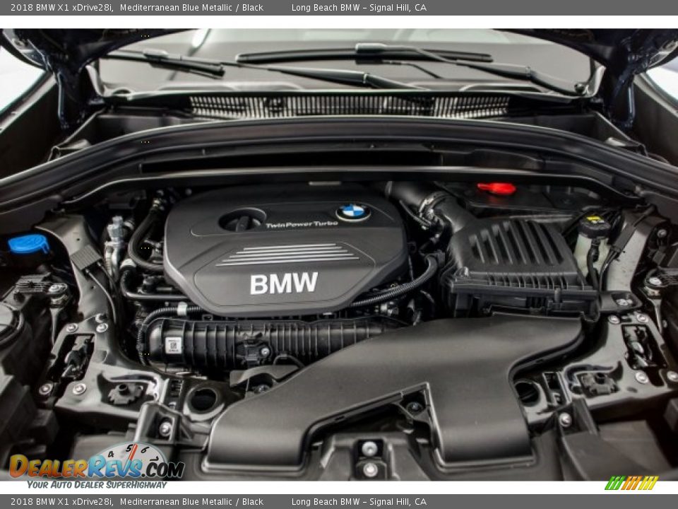 2018 BMW X1 xDrive28i Mediterranean Blue Metallic / Black Photo #6
