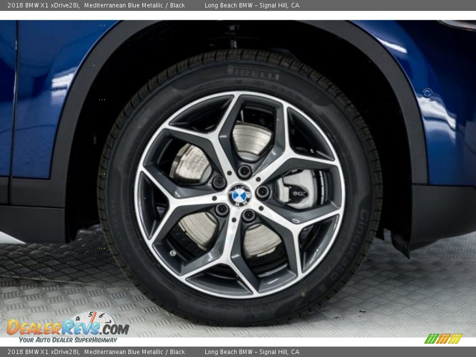 2018 BMW X1 xDrive28i Mediterranean Blue Metallic / Black Photo #7