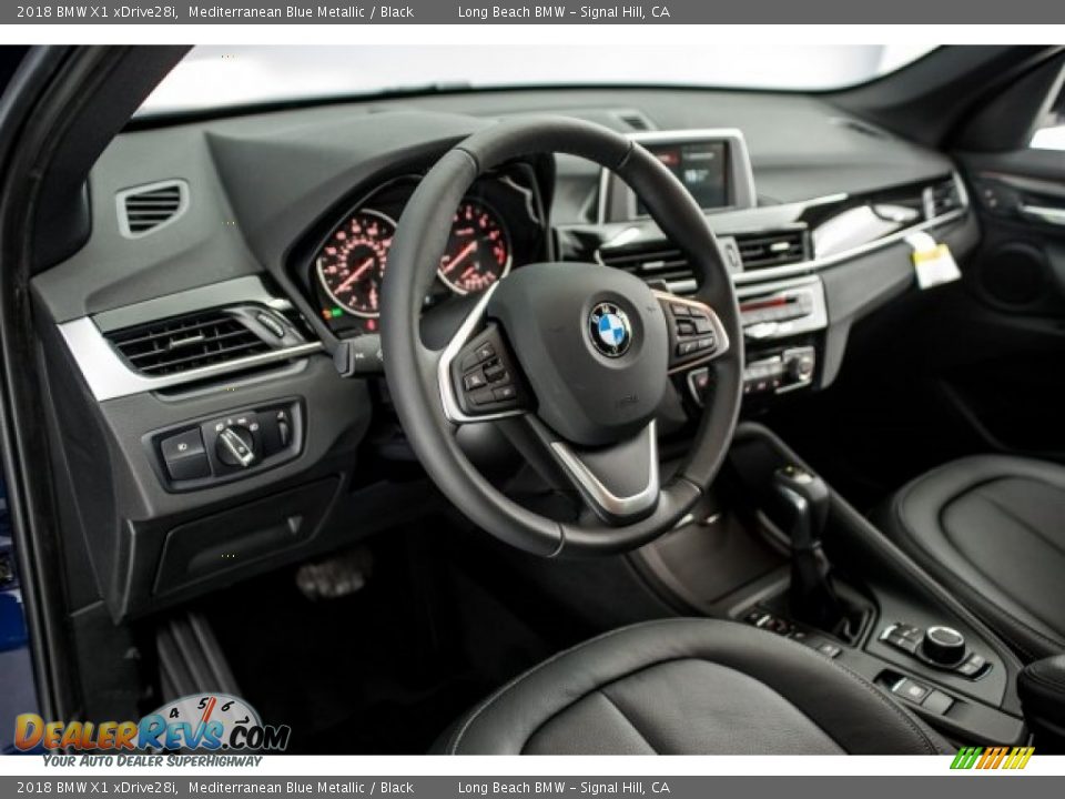 2018 BMW X1 xDrive28i Mediterranean Blue Metallic / Black Photo #8