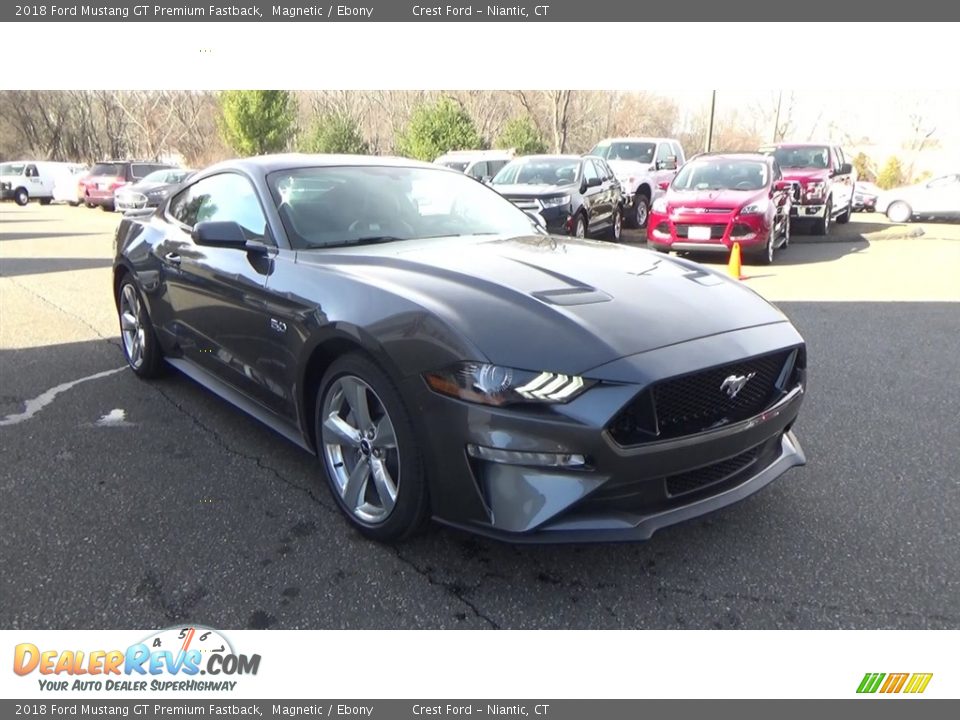 2018 Ford Mustang GT Premium Fastback Magnetic / Ebony Photo #1