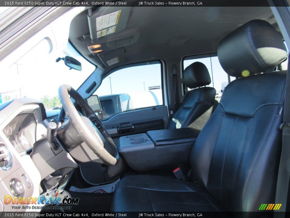 2015 Ford F250 Super Duty XLT Crew Cab 4x4 Oxford White / Steel Photo #14