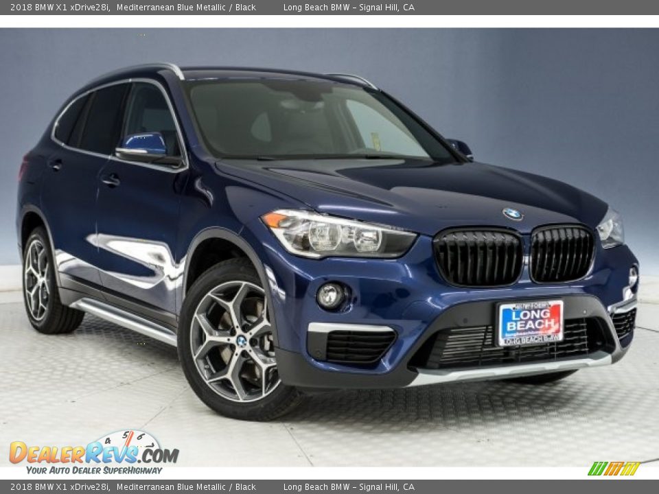 2018 BMW X1 xDrive28i Mediterranean Blue Metallic / Black Photo #11