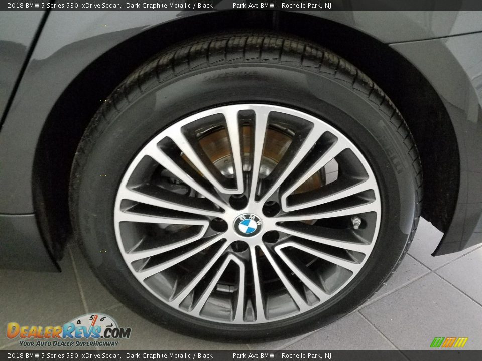 2018 BMW 5 Series 530i xDrive Sedan Dark Graphite Metallic / Black Photo #25