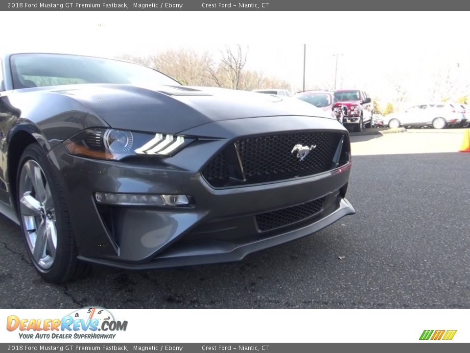 2018 Ford Mustang GT Premium Fastback Magnetic / Ebony Photo #25