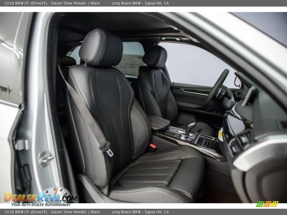 2018 BMW X5 sDrive35i Glacier Silver Metallic / Black Photo #2