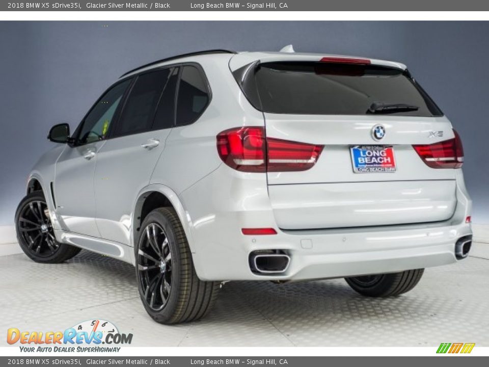 2018 BMW X5 sDrive35i Glacier Silver Metallic / Black Photo #4