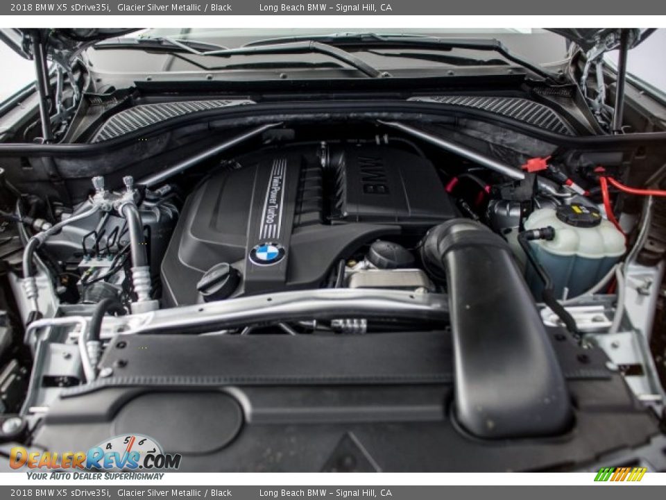 2018 BMW X5 sDrive35i Glacier Silver Metallic / Black Photo #8