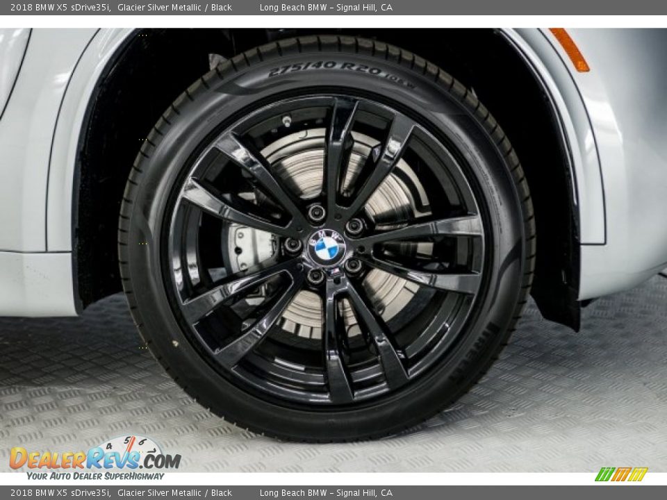 2018 BMW X5 sDrive35i Glacier Silver Metallic / Black Photo #9