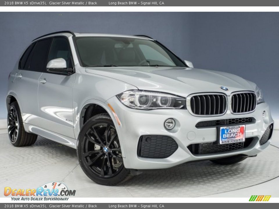 2018 BMW X5 sDrive35i Glacier Silver Metallic / Black Photo #11