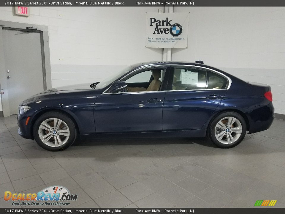 2017 BMW 3 Series 330i xDrive Sedan Imperial Blue Metallic / Black Photo #2